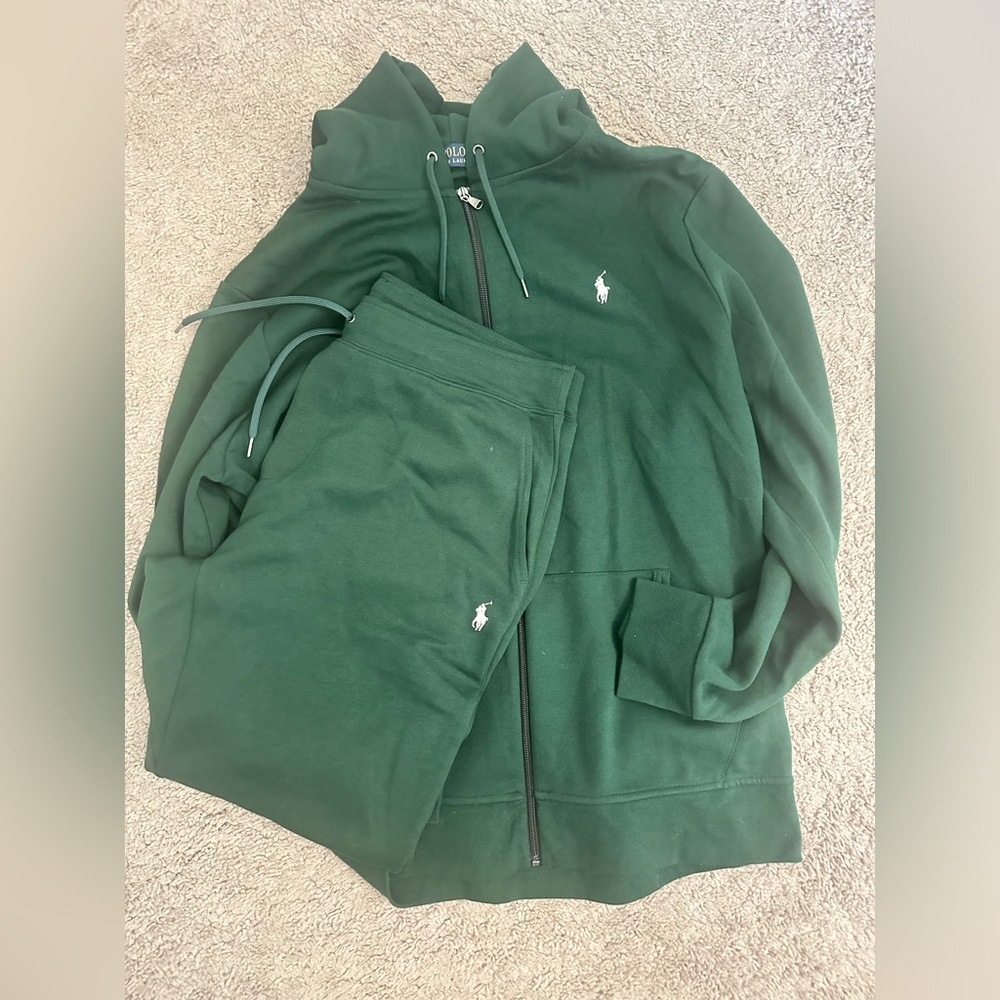 NWT Polo by Ralph Lauren Green Men's Sweatsuit size XXL/XL